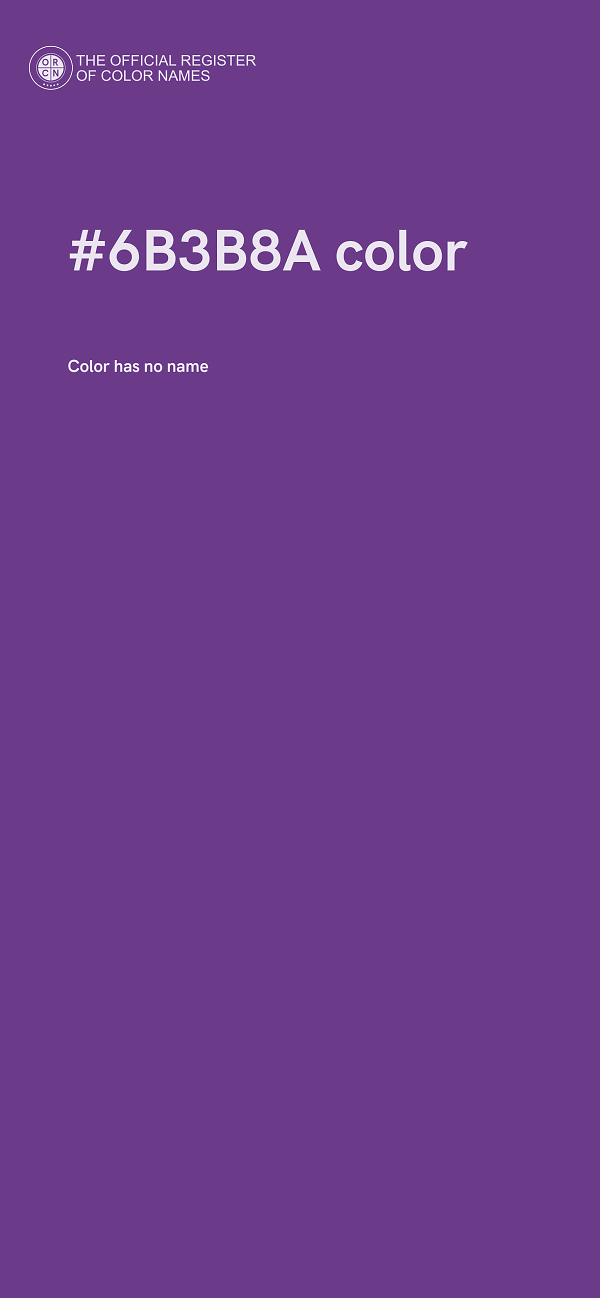 #6B3B8A color image