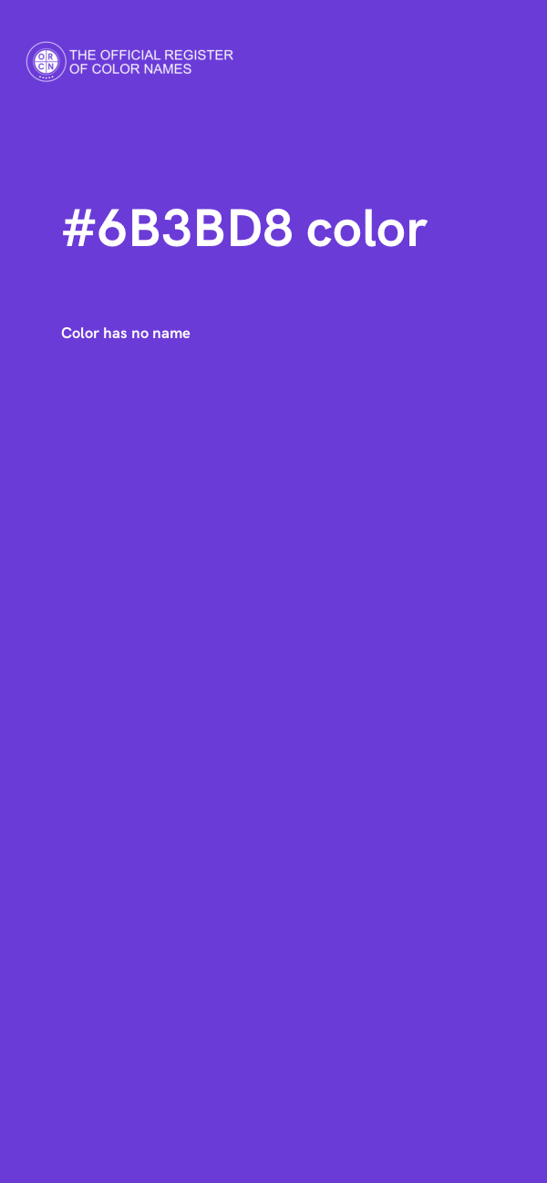 #6B3BD8 color image