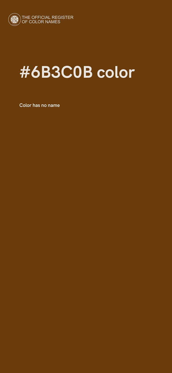 #6B3C0B color image