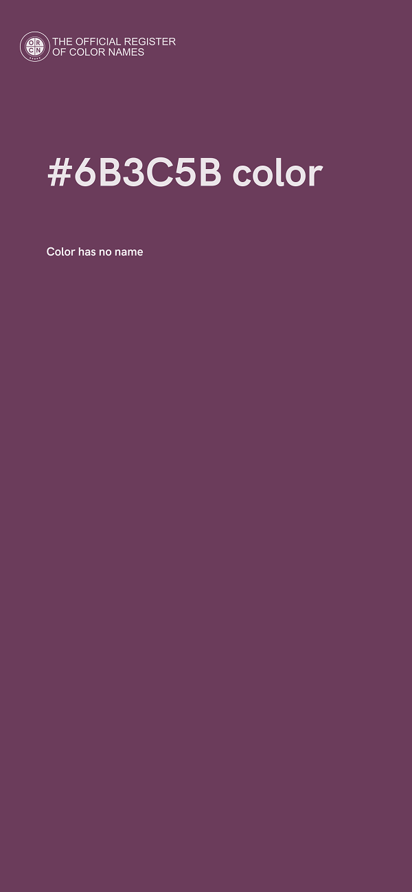 #6B3C5B color image