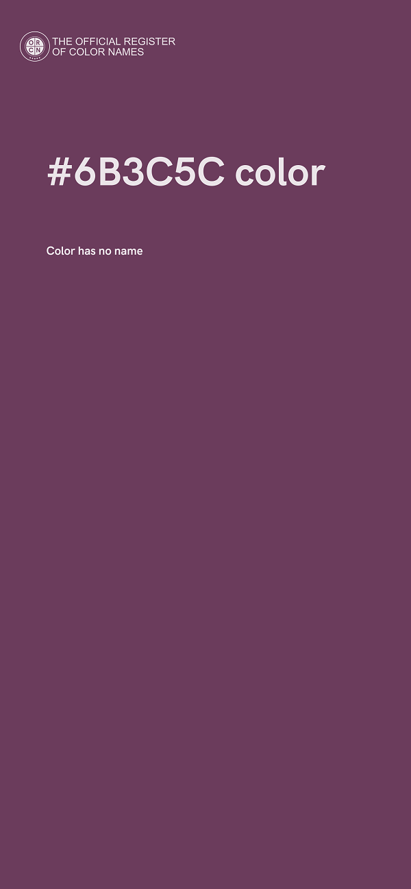 #6B3C5C color image