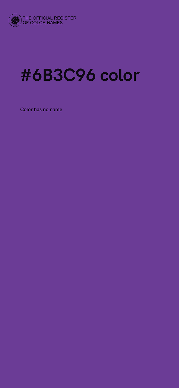 #6B3C96 color image