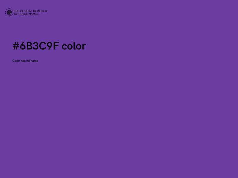 #6B3C9F color image