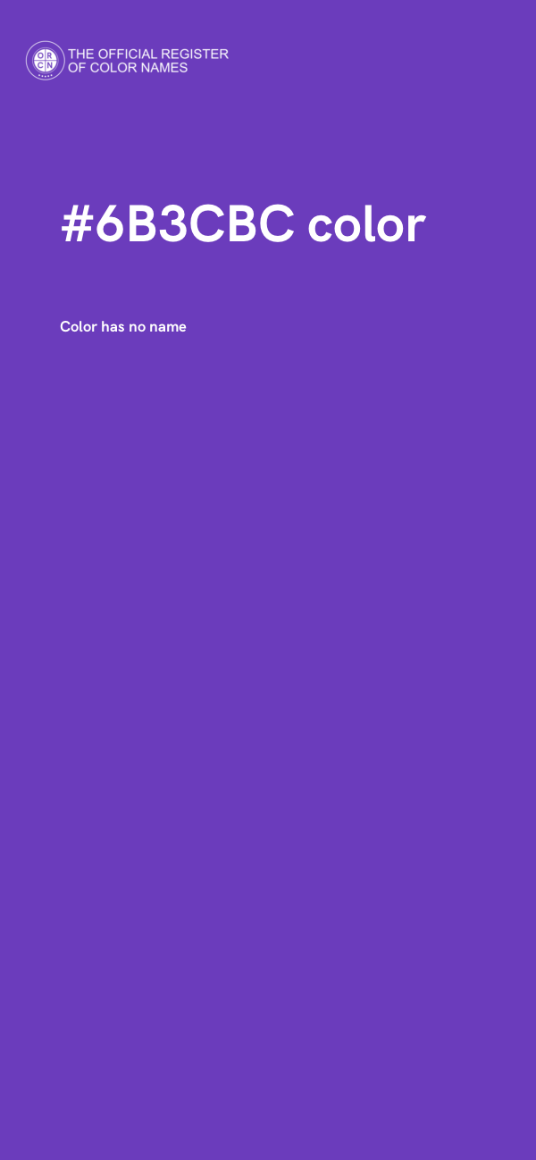 #6B3CBC color image