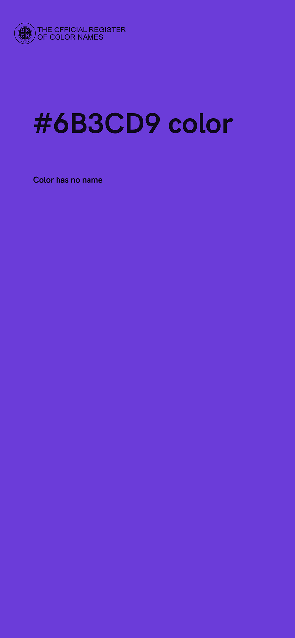 #6B3CD9 color image