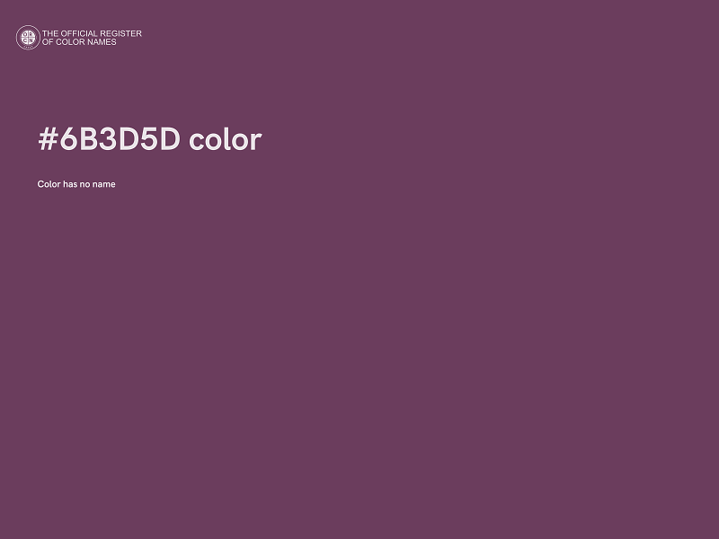 #6B3D5D color image