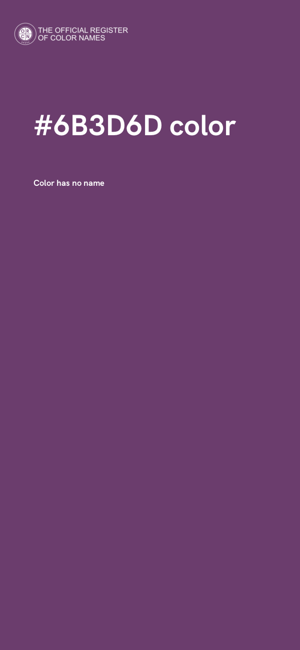 #6B3D6D color image