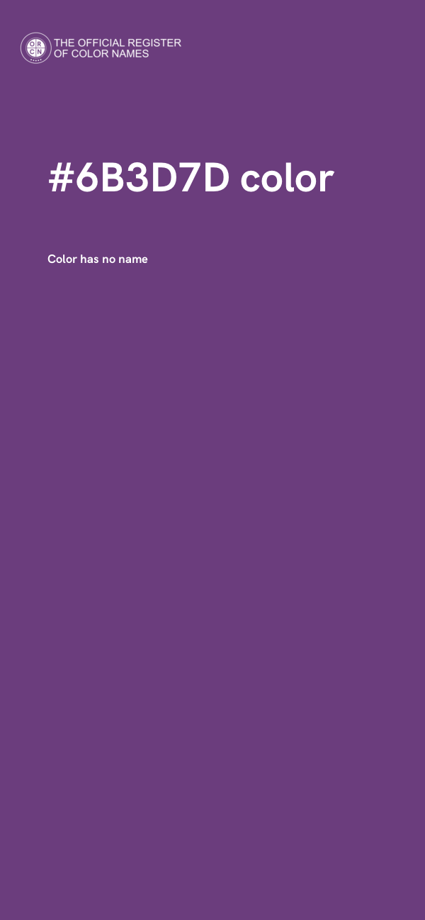 #6B3D7D color image