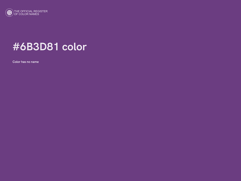 #6B3D81 color image