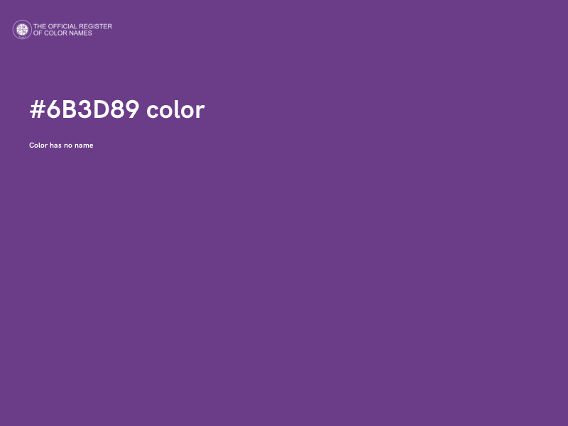#6B3D89 color image