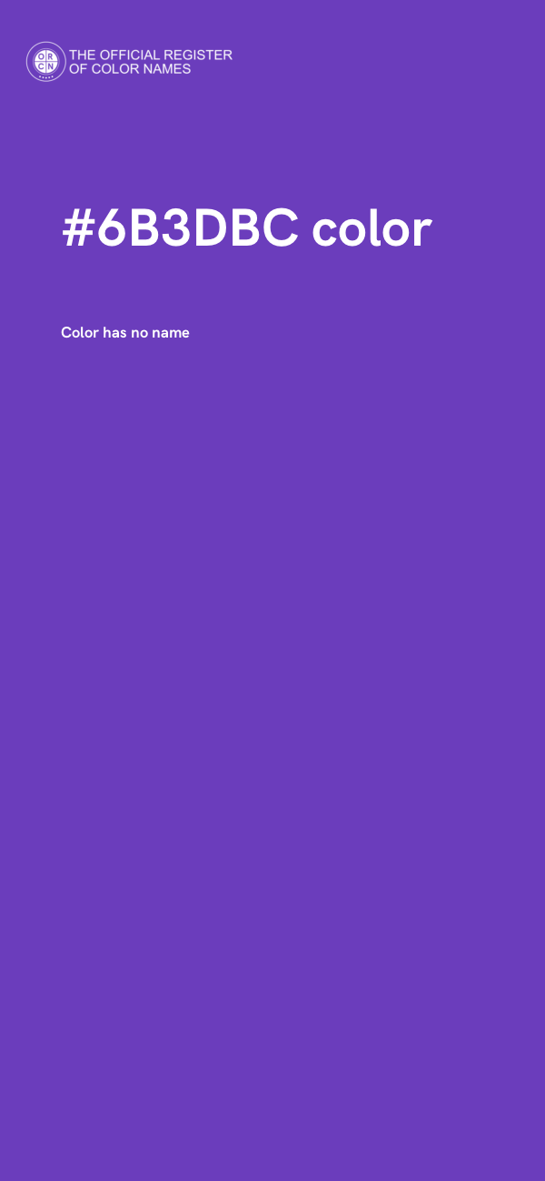 #6B3DBC color image
