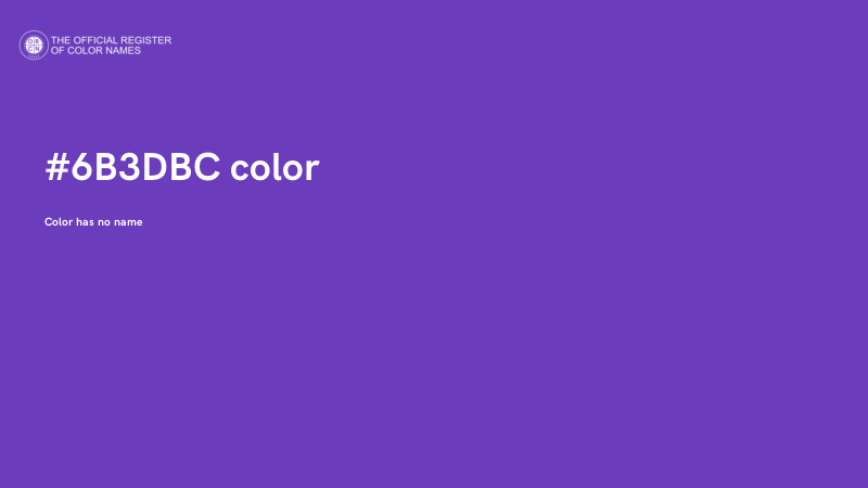 #6B3DBC color image