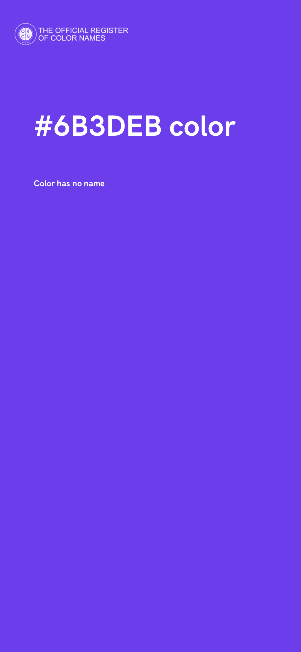 #6B3DEB color image