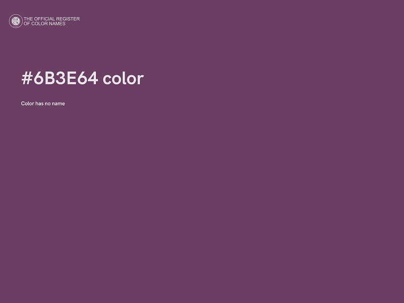 #6B3E64 color image