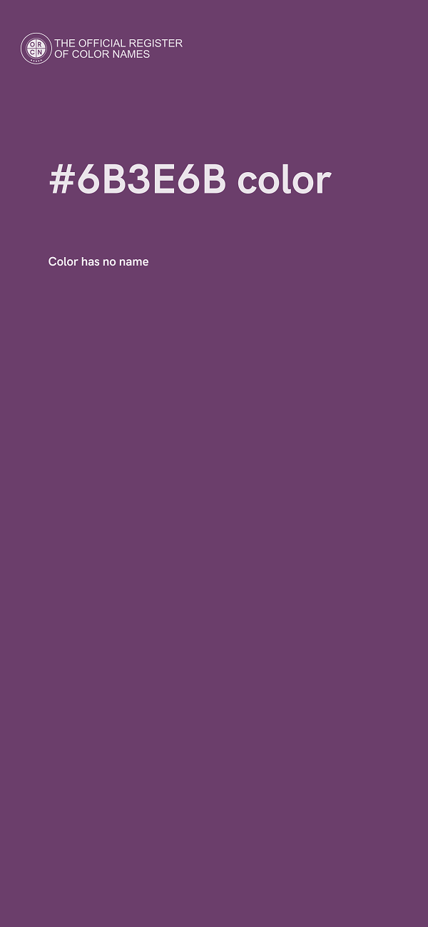 #6B3E6B color image