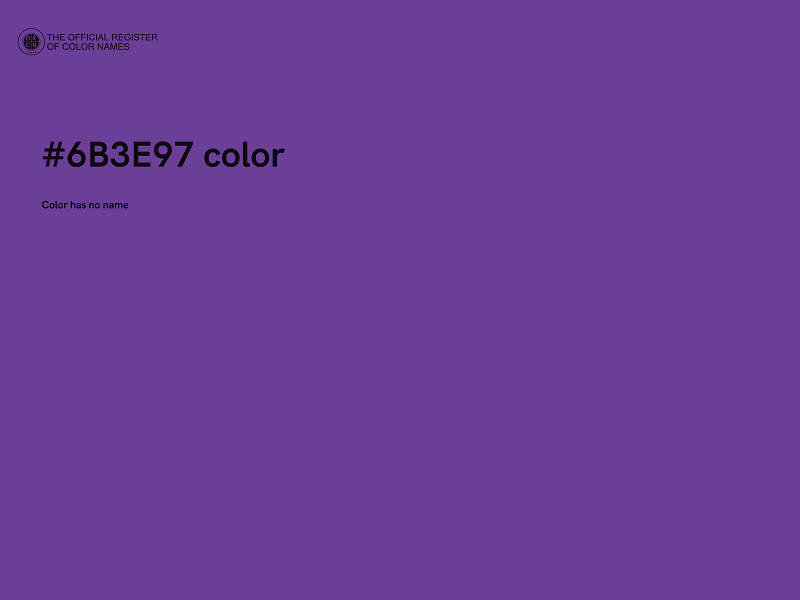 #6B3E97 color image