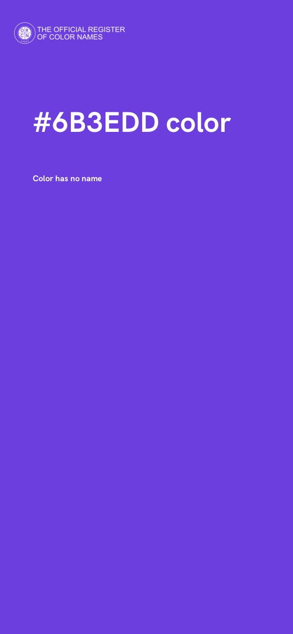 #6B3EDD color image