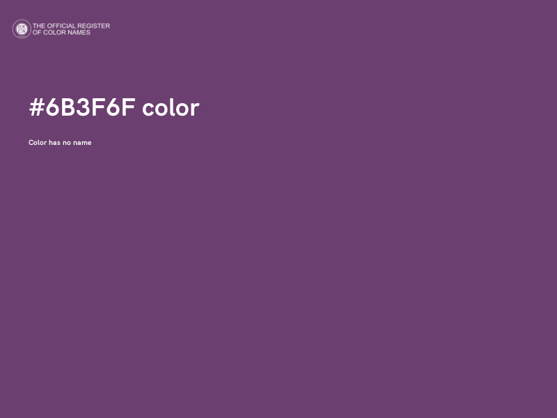 #6B3F6F color image
