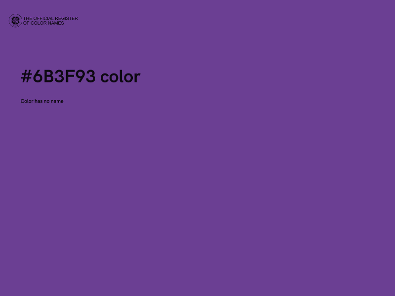 #6B3F93 color image