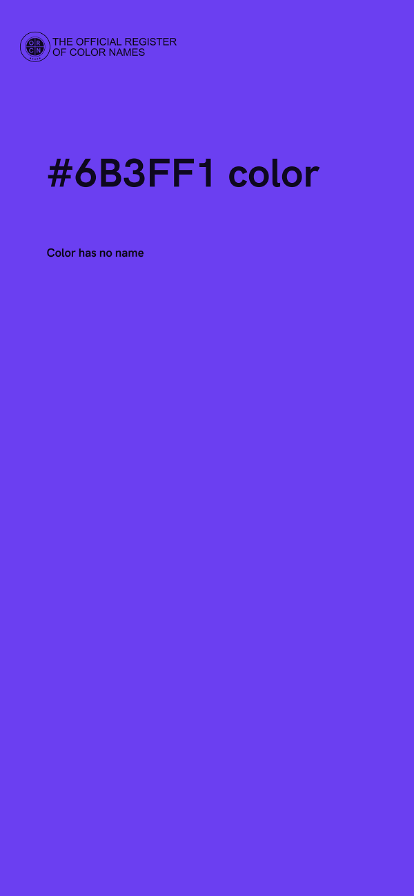 #6B3FF1 color image