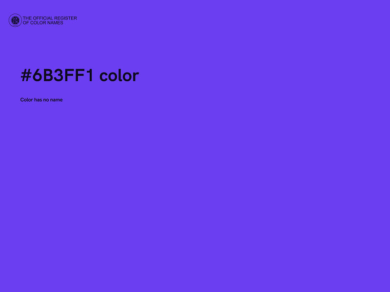 #6B3FF1 color image
