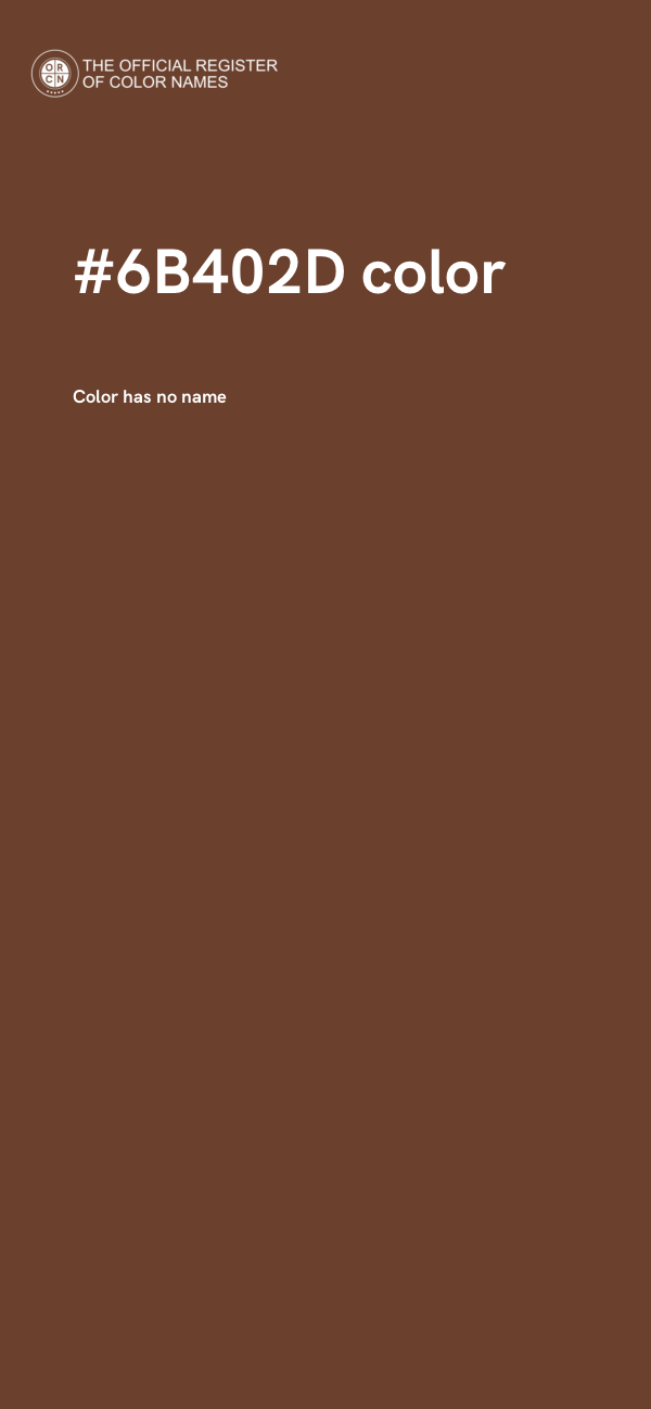 #6B402D color image