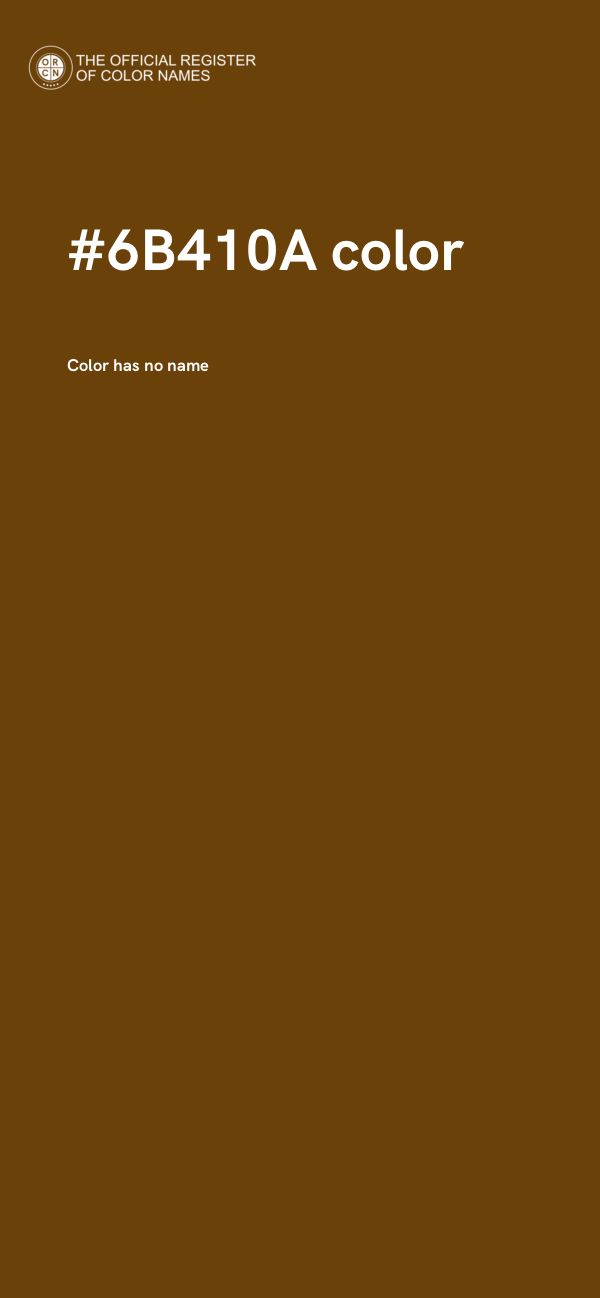 #6B410A color image
