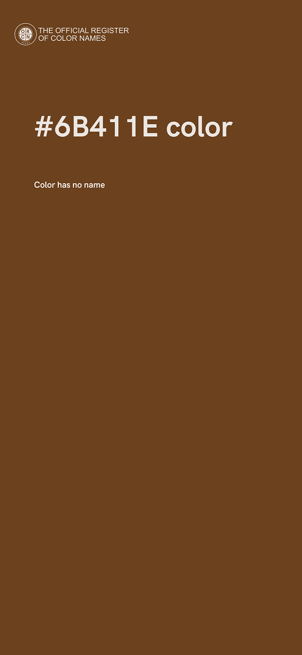 #6B411E color image