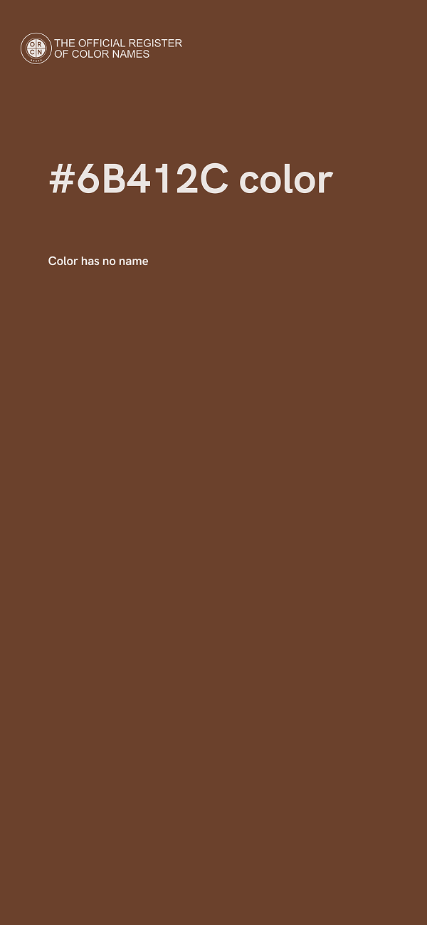 #6B412C color image
