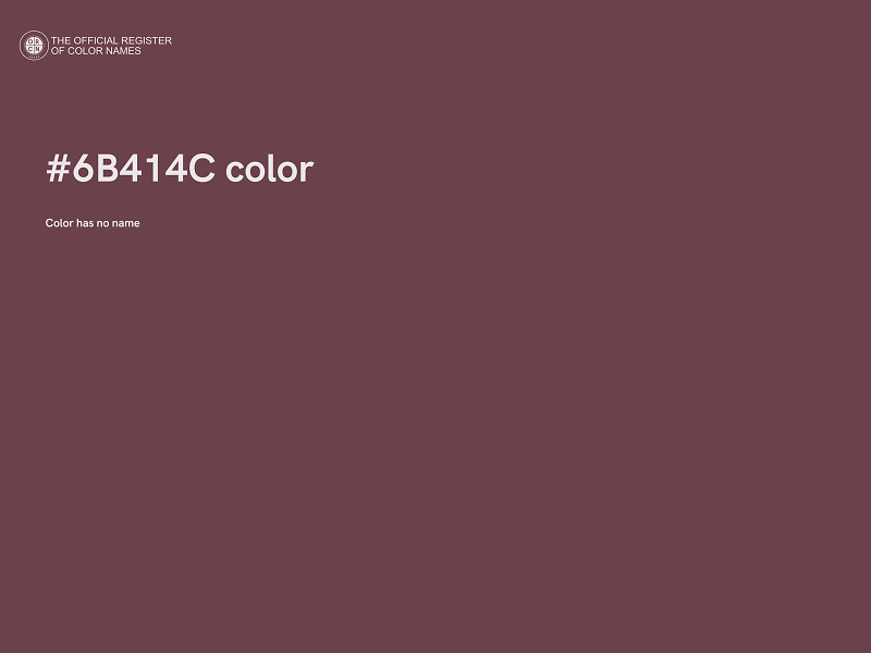 #6B414C color image