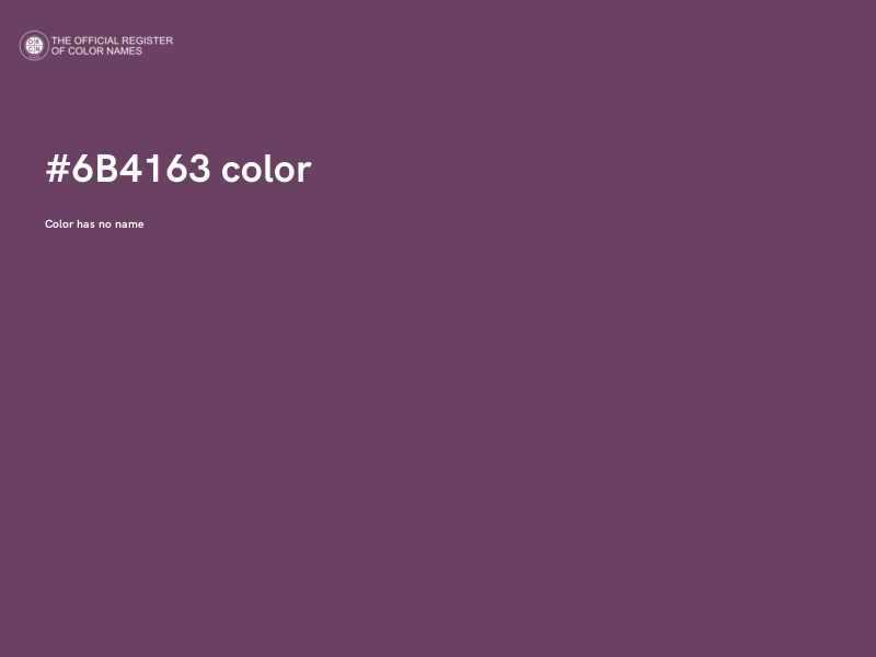 #6B4163 color image