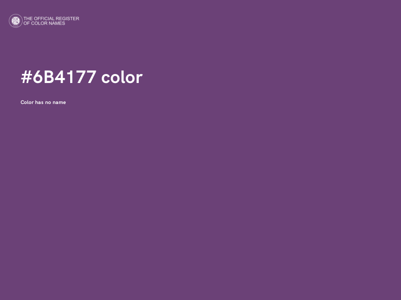 #6B4177 color image