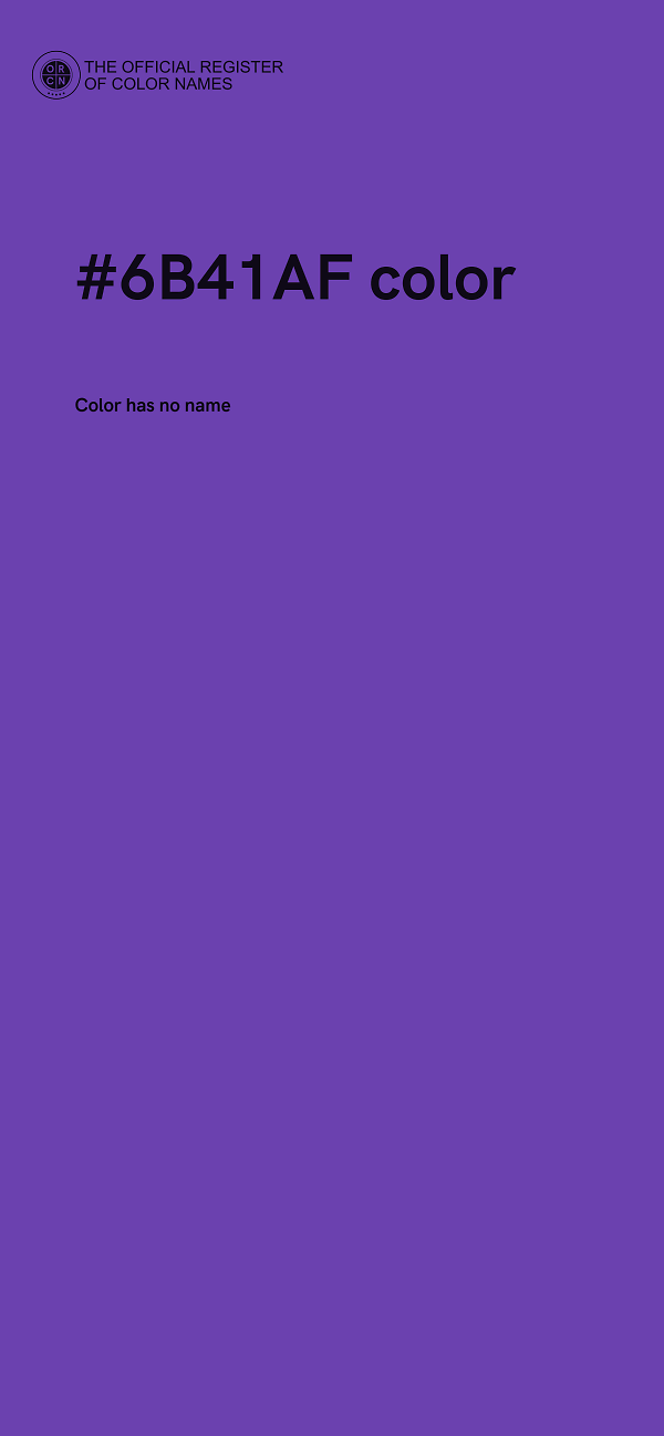 #6B41AF color image