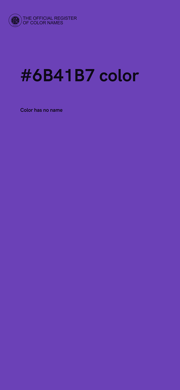 #6B41B7 color image