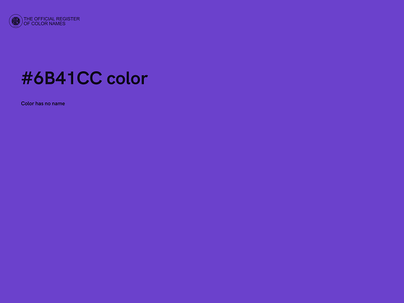 #6B41CC color image