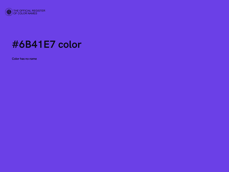 #6B41E7 color image