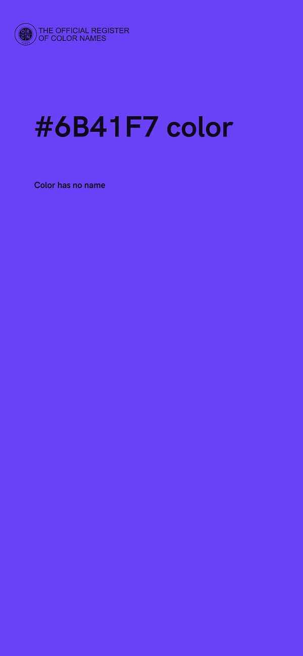 #6B41F7 color image