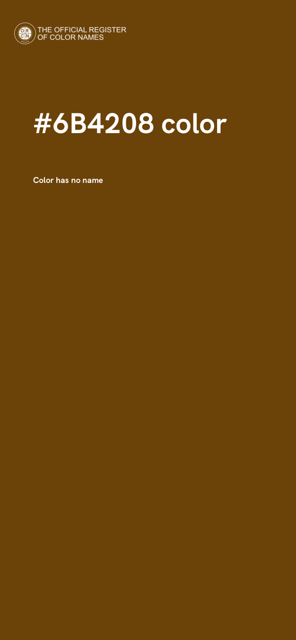#6B4208 color image