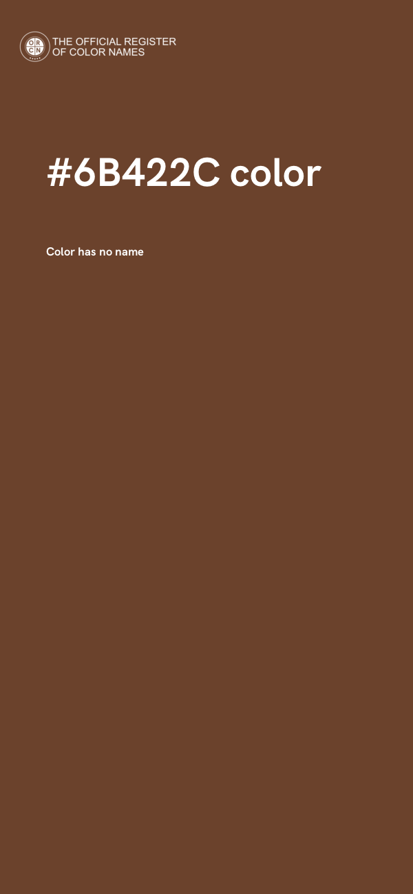 #6B422C color image