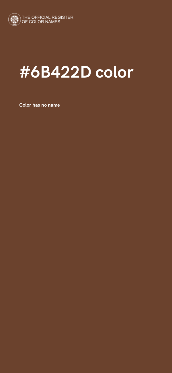 #6B422D color image