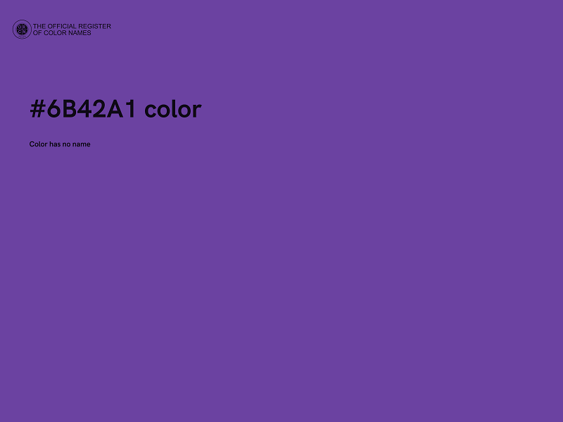 #6B42A1 color image