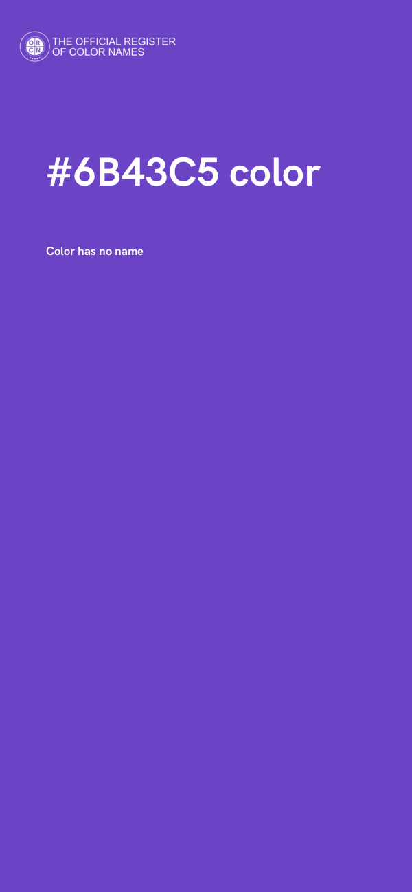 #6B43C5 color image