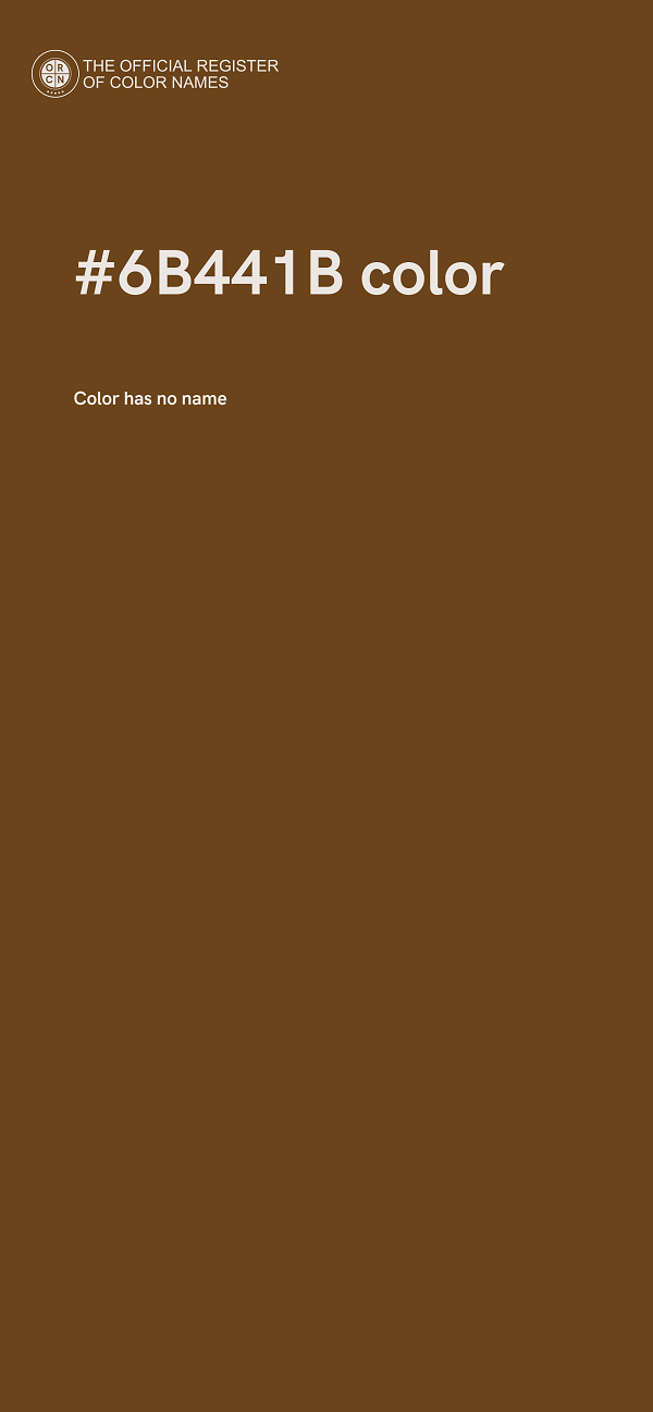 #6B441B color image