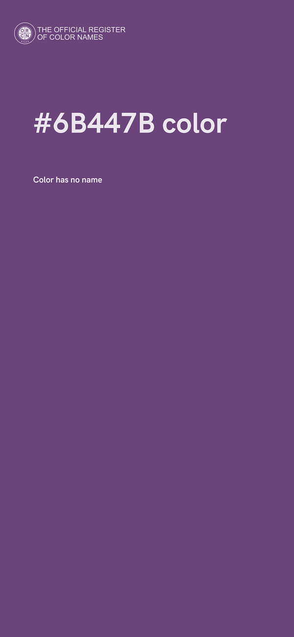 #6B447B color image