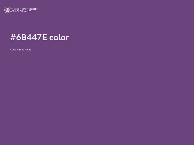 #6B447E color image