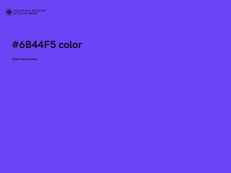 #6B44F5 color image