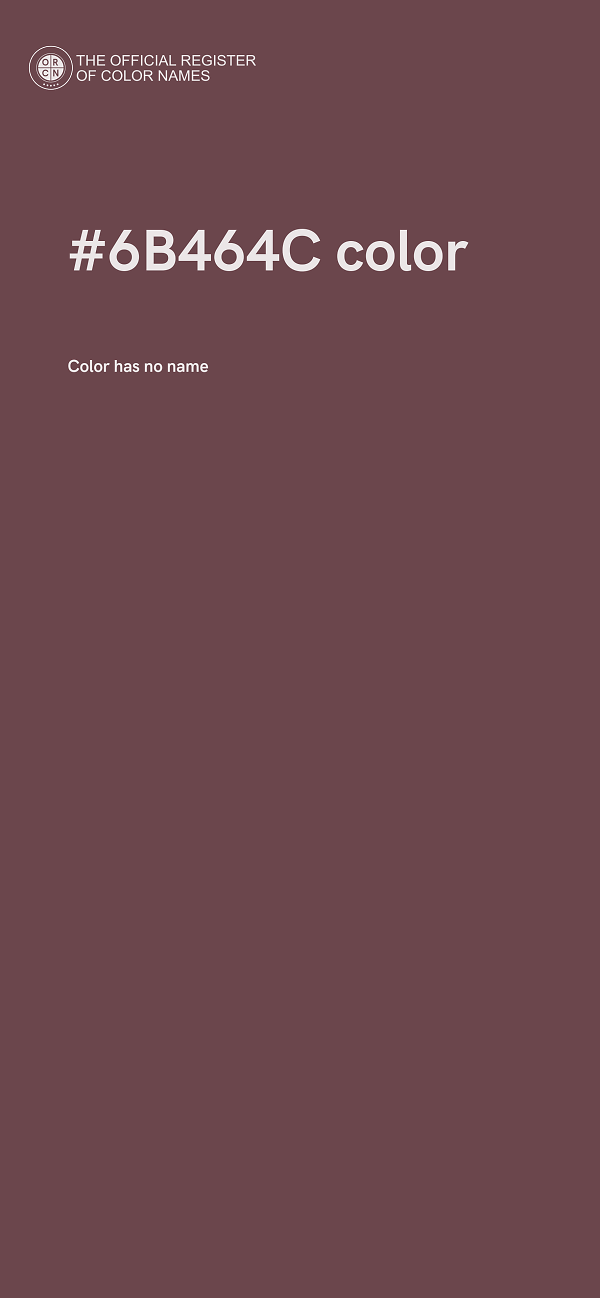 #6B464C color image