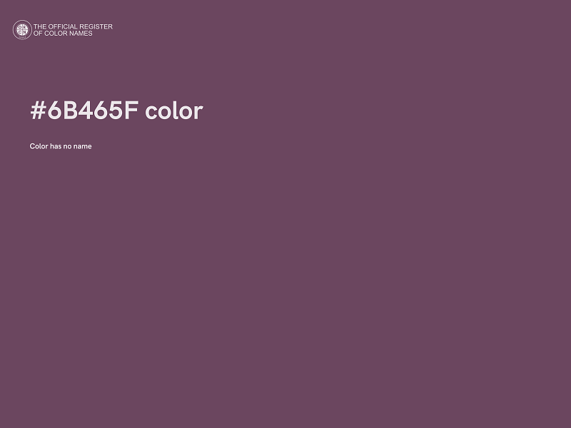 #6B465F color image