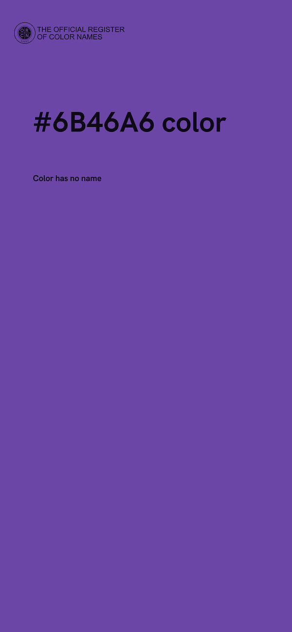 #6B46A6 color image