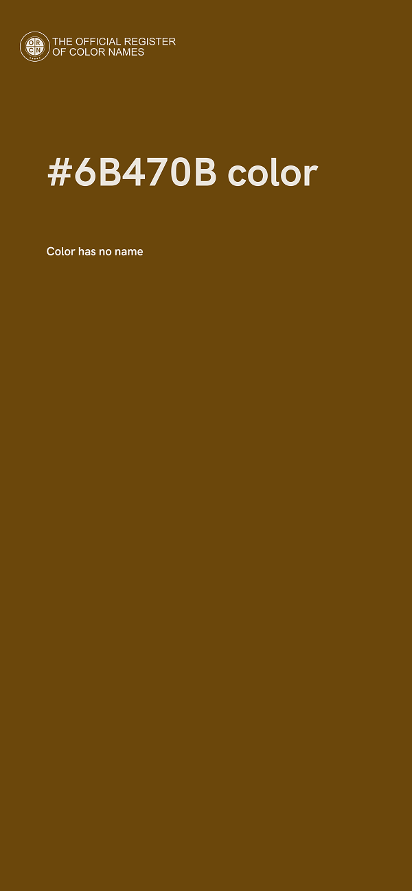 #6B470B color image